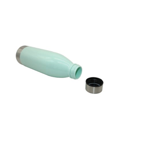 650ml Plastic Water Bottle With Stainless Steel Lid & Base - Opaline Green
