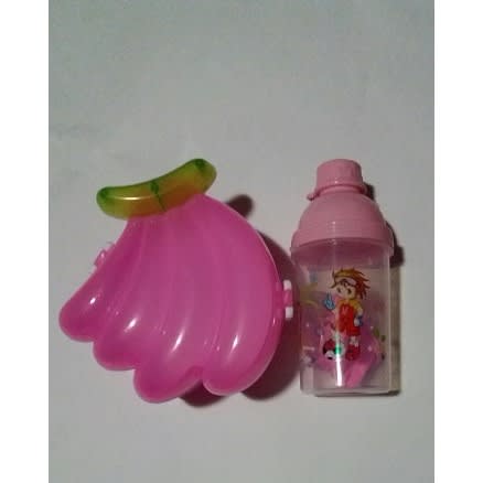 2 Tier Banana Shaped Lunchbox & Waterbottle