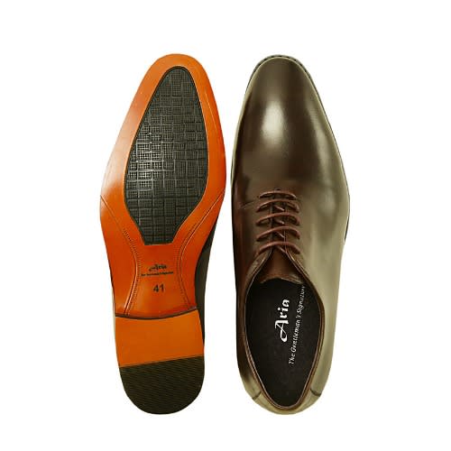 Crafted Lace Up Shoe- Coffee Brown - Msh-3650