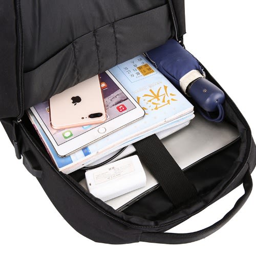 USB Port + Side Compartment  Anti-Theft Laptop Backpack