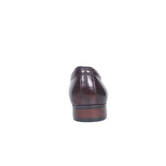 Leather Slip-on Shoe - Brown- Msh-3593