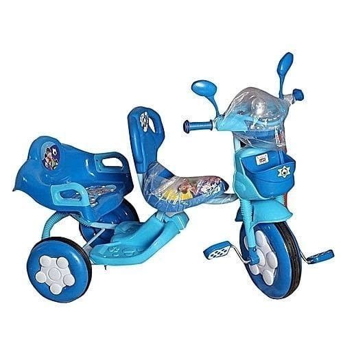 Children's Double Seat Tricycle - Blue