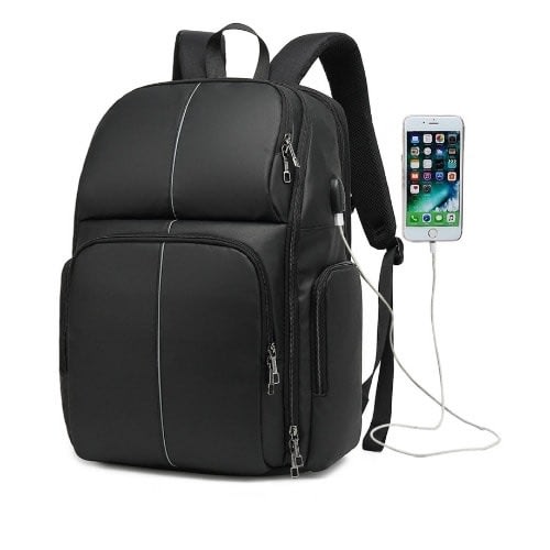 17.3" Waterproof Backpack With Usb Port - 12pcs