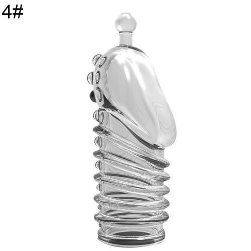 Male Reusable Penis Sleeve Dildo Extender Enlargement