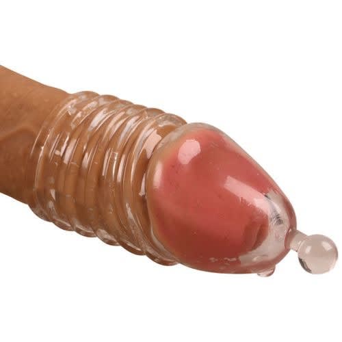 Male Reusable Penis Sleeve Dildo Extender Enlargement