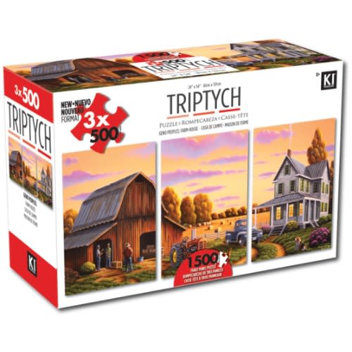 Karmin 3 Puzzles In 1 Farm House - 500 Pieces