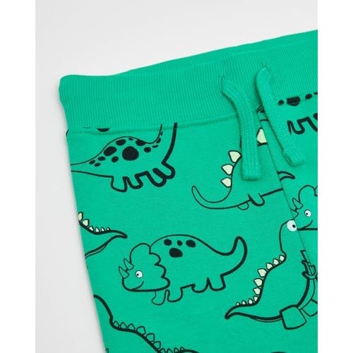 Printed Dinosaur Joggers