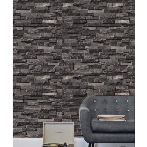 Black 3d Brick Wallpaper