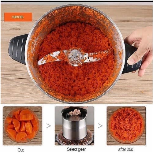 Stainless Steel Electric Food Processor + Meat Mincer & Yam Pounder - 6l