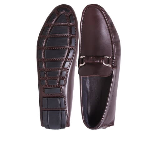 Unique Chain Driver Shoe - Brown - Msh-2665