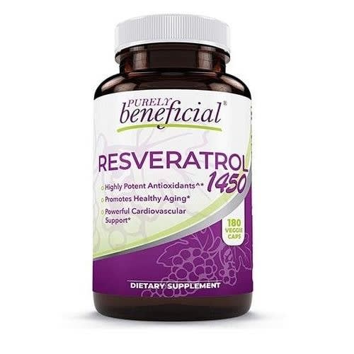 Resveratrol1450 Mg - Promotes Anti-aging - Cardiovascular Support - 180 Capsules