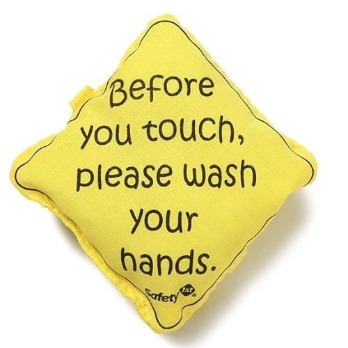 No Germ On Board Sign - Yellow