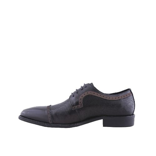Men’s Formal Detailed Lace Up Shoe-black-msh-4382