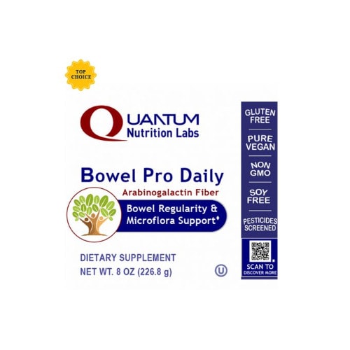 Quantum Nutrition Labs Bowel Pro Daily 8oz Fiber Arabinogalactan,immune Supp