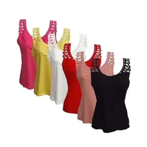 Ladies' Camisoles - Multicolor - 6 In 1