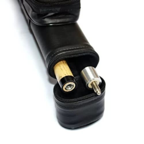 Billiard Cue Pu Leather Bag -  Black