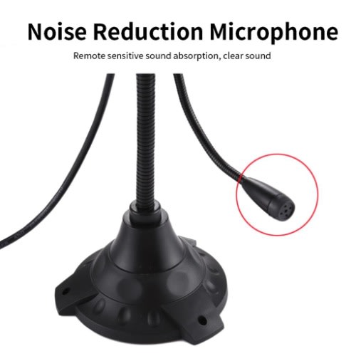Webcam + Pc Camera With Mic 5.0 Mega Pixels USB 2.0 Driverless And 4 LED Lights