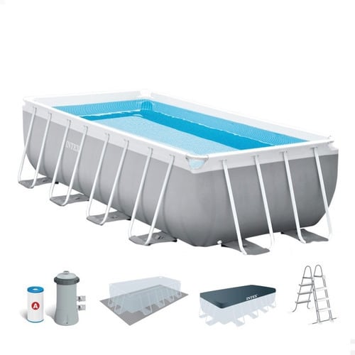 Prism Frame Pool + Free Beachball - 16ft X 8ft X 3.5ft