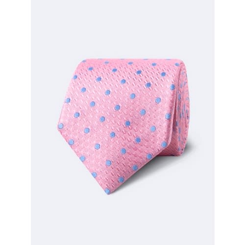 Men White  Formal Dress Shirt With Pink Matching Tie