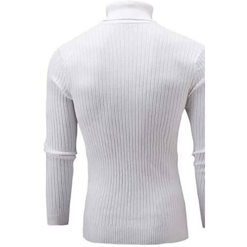 2 in 1 Turtle Neck Shirt For Ladies And Men - White