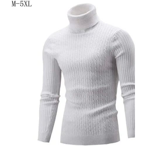 2 in 1 Turtle Neck Shirt For Ladies And Men - White