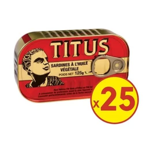 Titus Sardine - 125g X 25 Cans