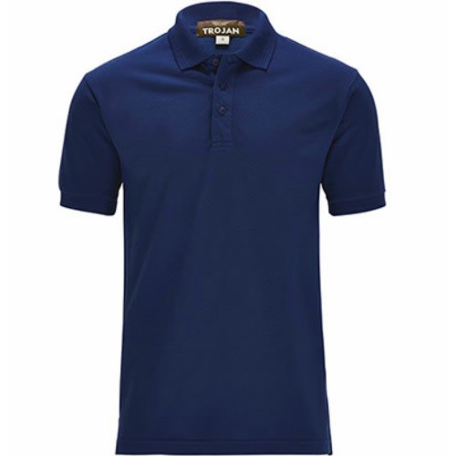 Set Of 3 Short Sleeves Polo Shirts  - Black - Blue  And Red