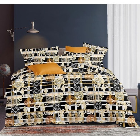 Versace Inspired Bedsheet And Pillowcases