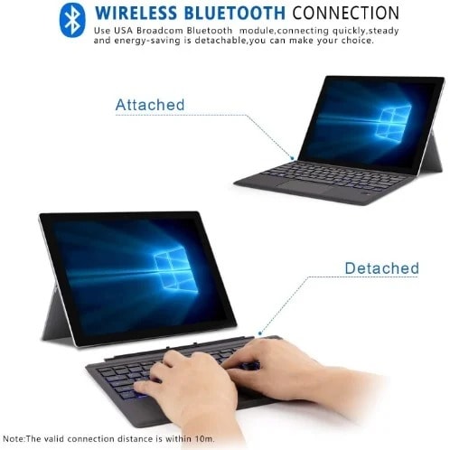 Wireless Bluetooth Keyboard For Surface Pro 3/4/5/6/7