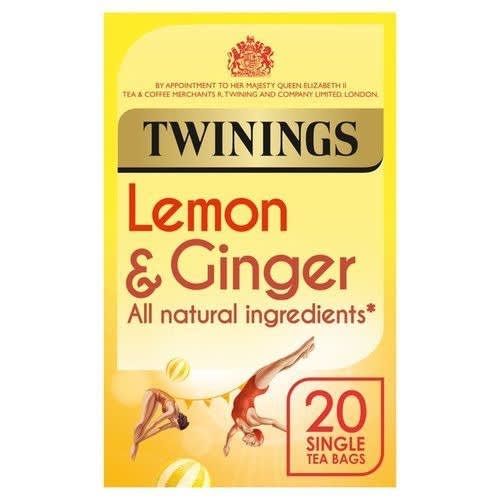 Twinings Lemon And Ginger Tea Bags - 20 Count