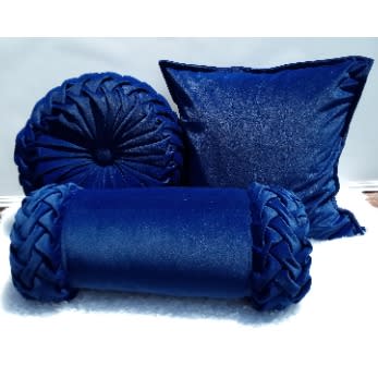 Blue Throw Pillow Set