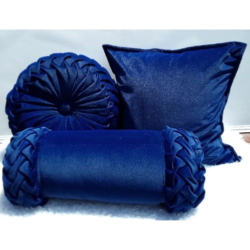 Blue Throw Pillow Set