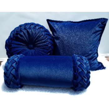 Blue Throw Pillow Set