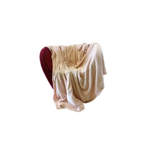 Throw Blanket - Wheat Color - 180x200cm