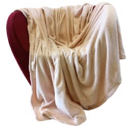 Throw Blanket - Wheat Color - 180x200cm