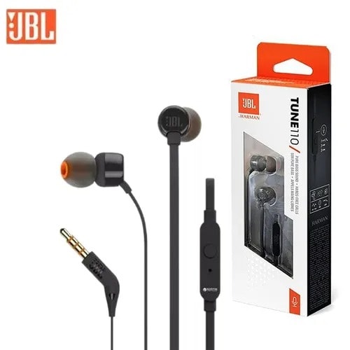 Tune 110 Wired In-ear Headphone - Pure Bass Sound - Black