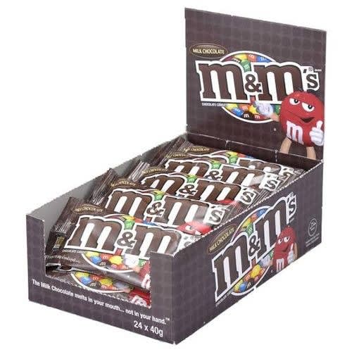 M&M's Milk Chocolate Candies - 24pcs x 40g