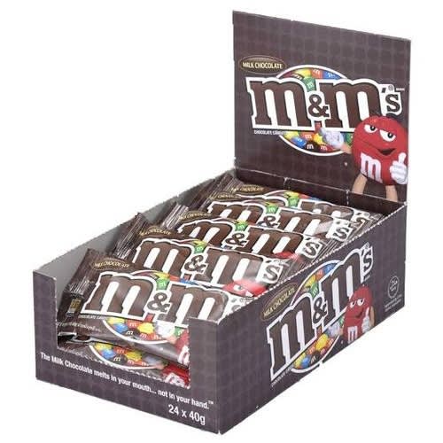 M&M's Milk Chocolate Candies - 24pcs x 40g