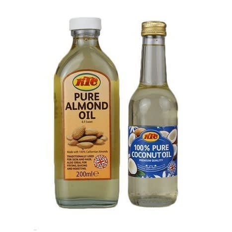 Ktc Almond Oil - 200ml & Ktc Coconut Oil Combo 250ml