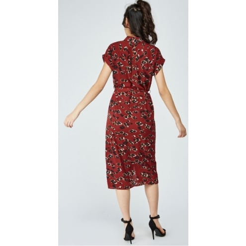 Front Button Down Midi Dress