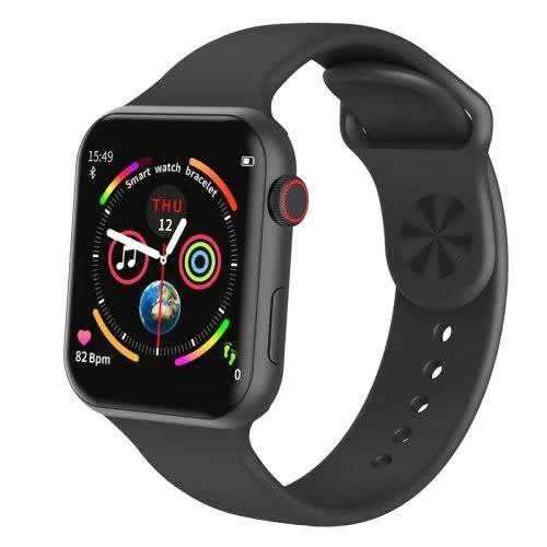 F10 Smart Watch With Heart Rate Blood Pressure Monitor & Fitness Tracker - Black