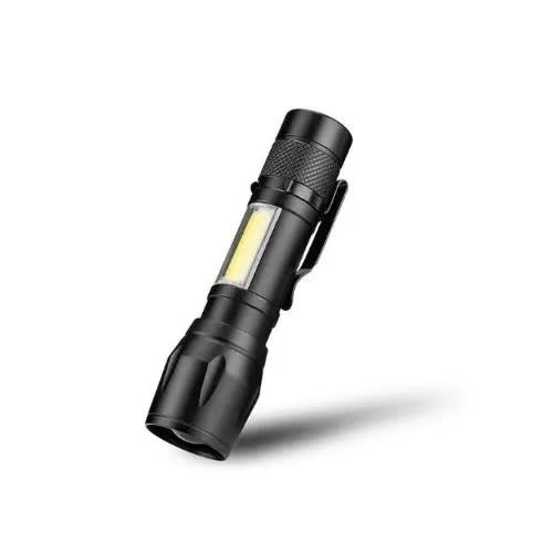 Portable T6 Cob Led USB Rechargeable Flashlight
