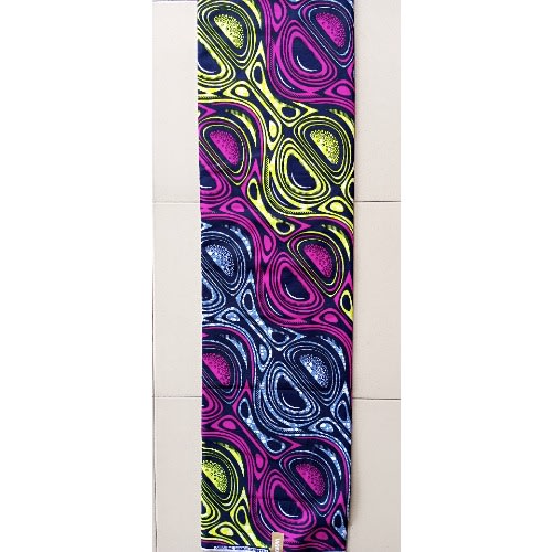 Non-bleeding Guaranteed Ankara With Semi Circle Design - 6yards - Multicolor