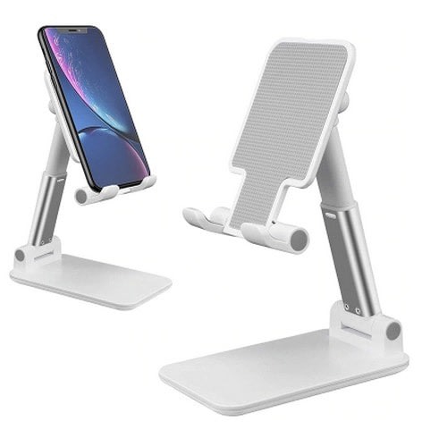 Foldable Desktop Phone Stand Holder - White