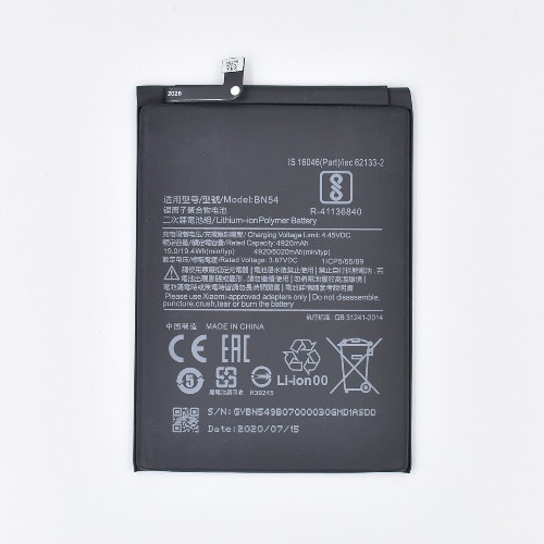 Replacement Battery For Redmi Note9 Bn54