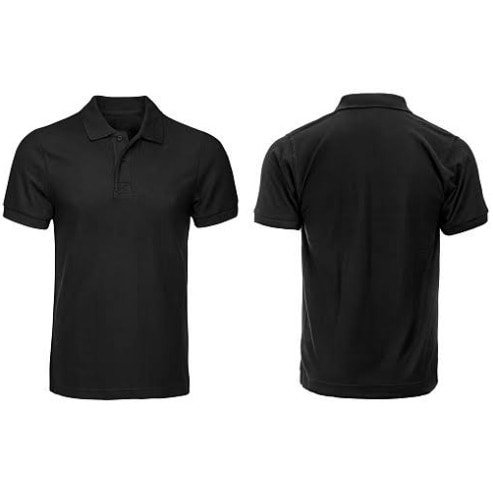 Plain Polo Shirt - Black