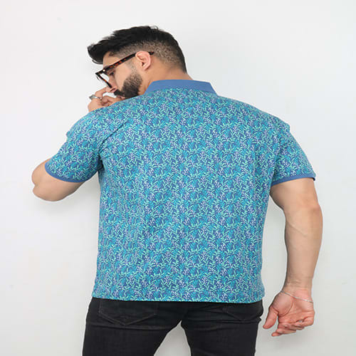 Flora Marin  Men Slim Fitted Polo - Green