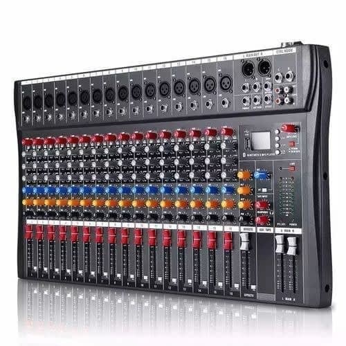 Professional 16 Channels Bluetooth Audio Mixer With Usb Port