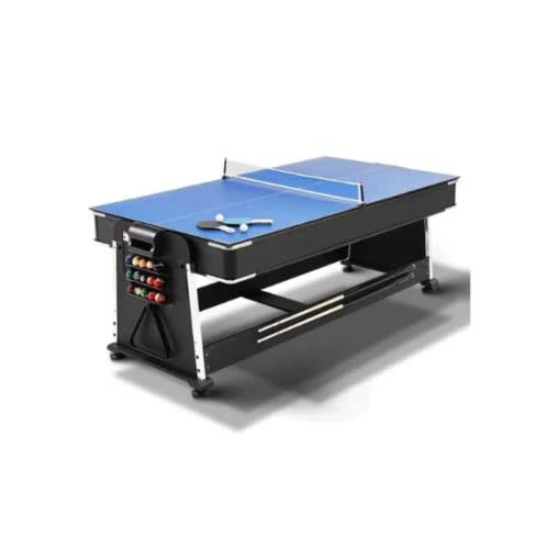 American Fitness Rotating 3 In 1 Snooker Board With Airhockey And Table Tennis Board