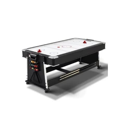 American Fitness Rotating 3 In 1 Snooker Board With Airhockey And Table Tennis Board